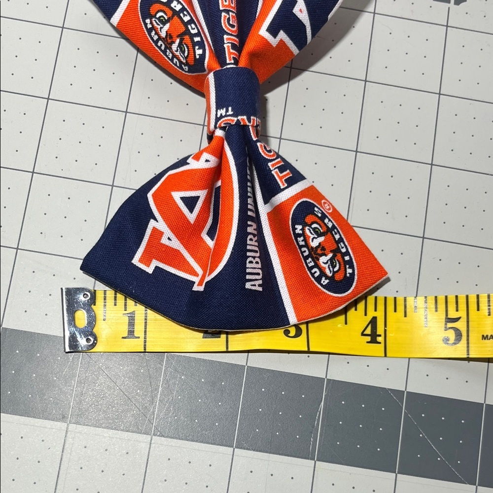 Kids Bow Tie - Navy and Orange - Picture 4 of 4